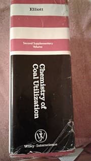 Tapa de Chemistry of coal utilization