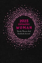 Tapa de Empowered Woman 2023 Yearly Planner and Gratitude Journal