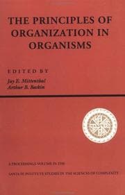 Tapa de Principles of Organization in Organisms