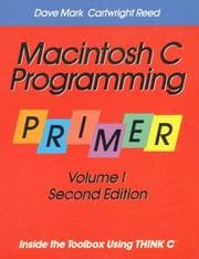 Tapa de Macintosh C programming primer