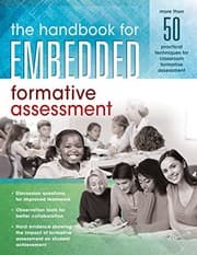 Tapa de Handbook for Embedded Formative Assessment : (a Practical Guide to Formative Assessment in the Classroom)