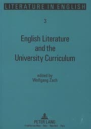 Tapa de English literature and the university curriculum