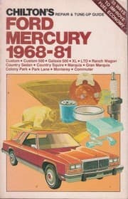 Tapa de Chilton's repair & tune-up guide, Ford, Mercury, 1968-81