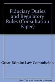 Tapa de Fiduciary Duties and Regulatory Rules (Consultation Paper)