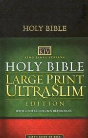 Tapa de KJV Large Print UltraSlim Bible with Center-Column Reference