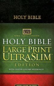 Tapa de KJV Large Print UltraSlim Bible with Center-Column Reference