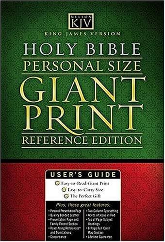 Tapa de KJV Personal Size Giant Print Reference Bible