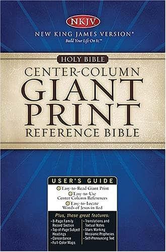Tapa de Giant Print Center-Column Reference Bible