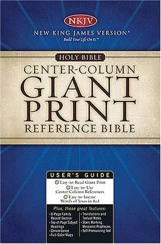 Tapa de Giant Print Center-Column Reference Bible