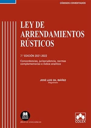 Tapa de Ley de Arrendamientos Rústicos - Código comentado