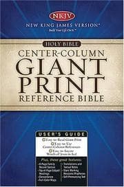 Tapa de Giant Print Center-Column Reference Bible