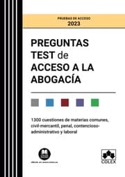 Tapa de Preguntas test de Acceso a la abogacía