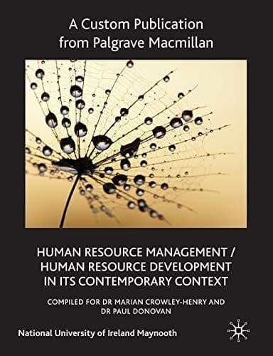 Tapa de Human Resource Management/Human Resource Development in Its Contemporary Context