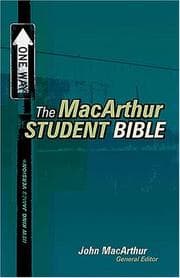 Tapa de MacArthur Student Bible - Personal Size
