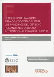 Tapa de Derecho internacional privado y sociedad global