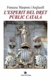 Tapa de L'esperit del dret públic català