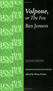 Tapa de Volpone, or the Fox (The Revels Plays)