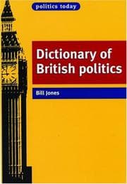 Tapa de Dictionary of British politics