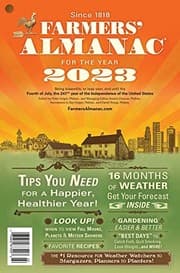 Tapa de Farmers' Almanac 2023