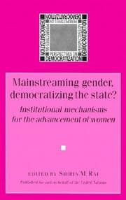 Tapa de Mainstreaming gender, democratizing the State?
