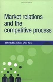 Tapa de Market relations and the competitive process