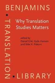 Tapa de Why translation studies matters