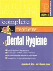 Tapa de Prentice Hall Health complete review of dental hygiene