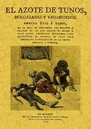 Tapa de El azote de los tunos, holgazanes y vagabundos
