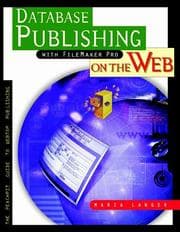 Tapa de Database publishing with FileMaker Pro on the web