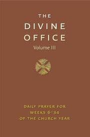Tapa de Divine Office Volume 3