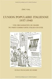 Tapa de L' Union populaire italienne, 1937-1940