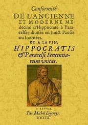 Tapa de Conformite de l'ancienne et moderne medecine d'Hippocrate a Paracelse