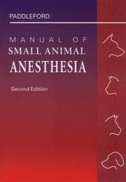 Tapa de Manual of small animal anesthesia