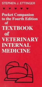 Tapa de Pocket companion to the fourth edition of Textbook of veterinary internal medicine