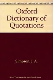 Tapa de Oxford Dictionary of Quotations