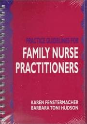 Tapa de Practice guidelines for family nurse practitioners