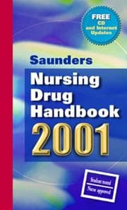 Tapa de Saunders nursing drug handbook, 2001