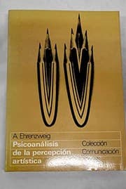 Tapa de Psicoanálisis de percepción artística