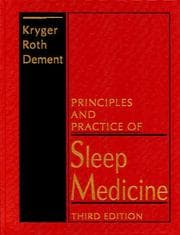 Tapa de Principles and practice of sleep medicine