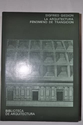 Tapa de La arquitectura, fenómeno de transición