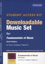 Tapa de Download Music Access Card for Fundamentals of Music