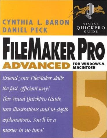 Tapa de FileMaker Advanced 5 Visual QuickPro Guide For Windows and Macintosh