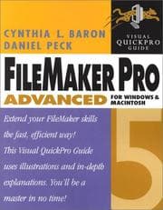 Tapa de FileMaker Advanced 5 Visual QuickPro Guide For Windows and Macintosh