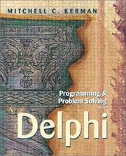 Tapa de Programming and Problem Solving with Delphi