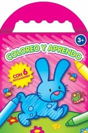 Tapa de Coloreo y aprendo rosa
