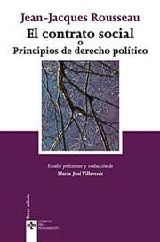 Tapa de El contrato social o Principios de derecho político