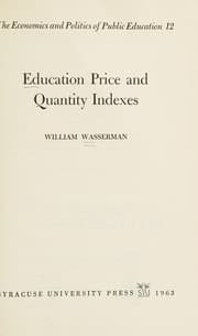 Tapa de Education price and quantity indexes