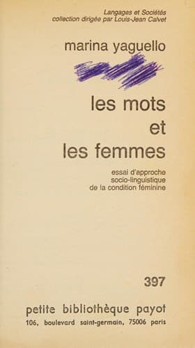 Tapa de Les mots et les femmes