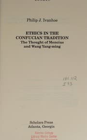 Tapa de Ethics in the Confucian tradition