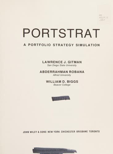 Tapa de PORTSTRAT, a portfolio strategy simulation